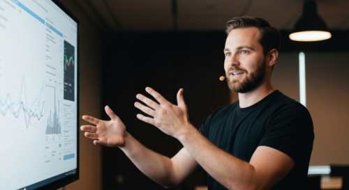 A detailed, photorealistic image of a modern hospital control room with multiple large screens displaying real-time patient flow data, efficiency metrics, and resource allocation maps. Healthcare prof