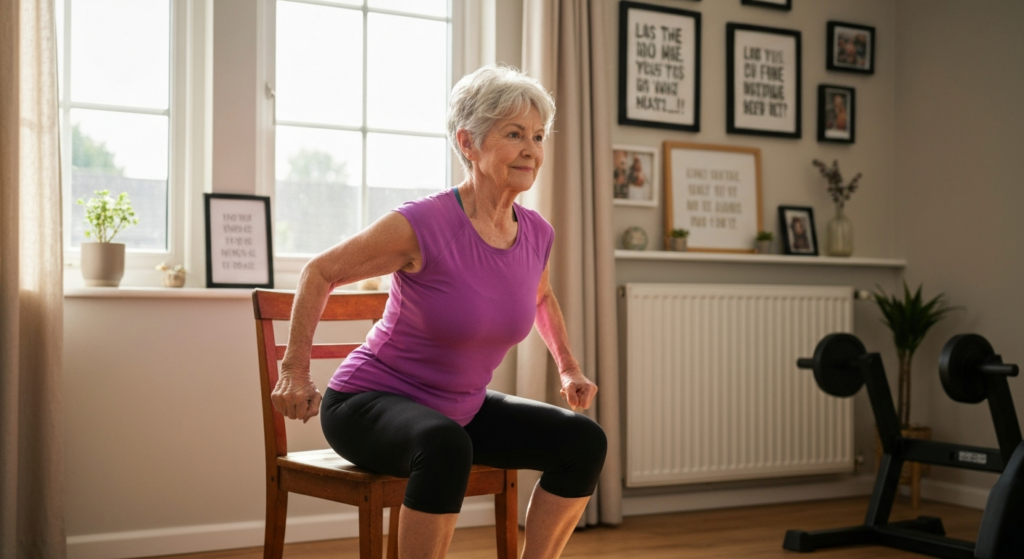 Rutina de 5 ejercicios para mayores de 70: fuerza y equilibrio 2 Rutina de 5 ejercicios para mayores de 70: fuerza y equilibrio